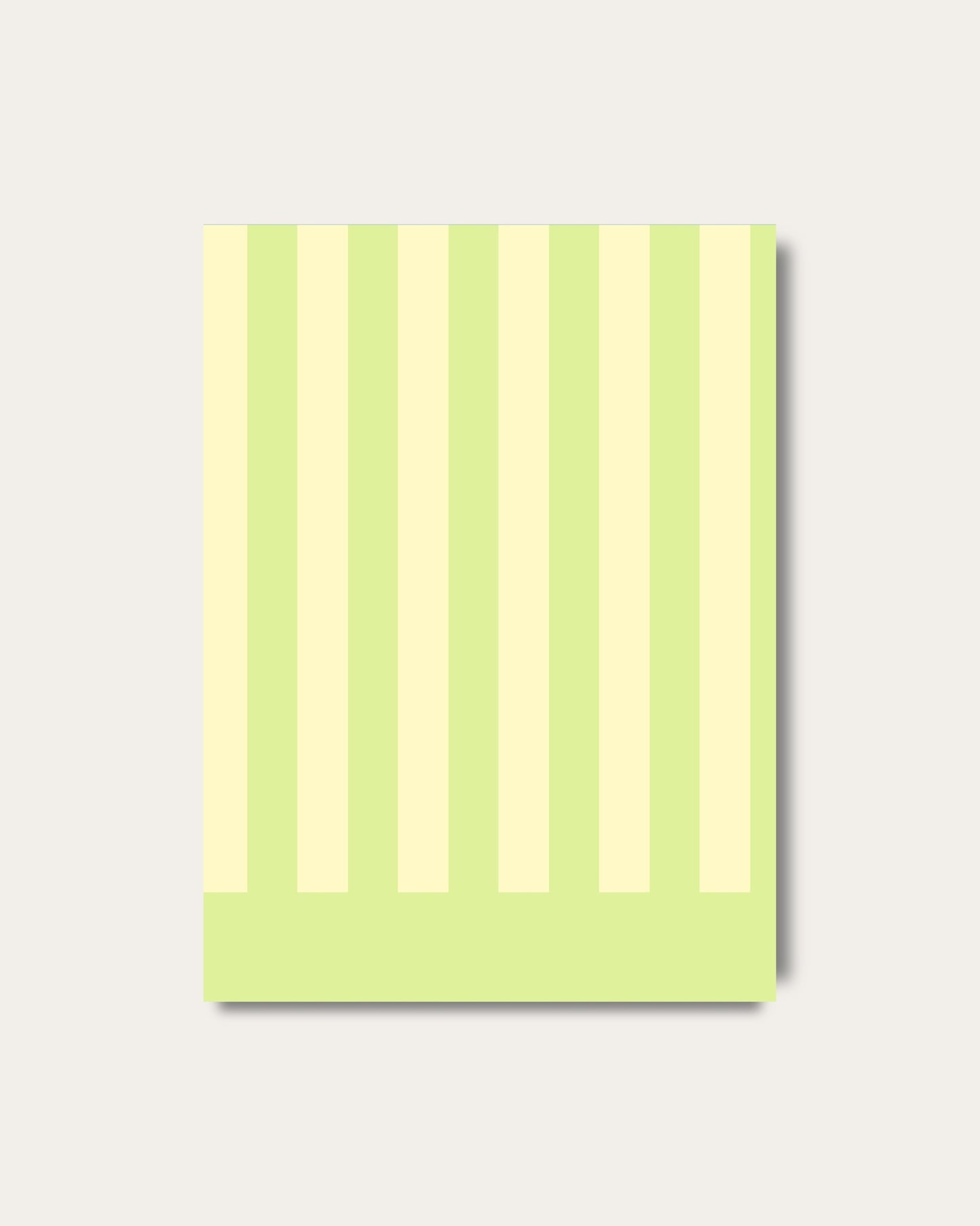 Lime Stripes Notebook