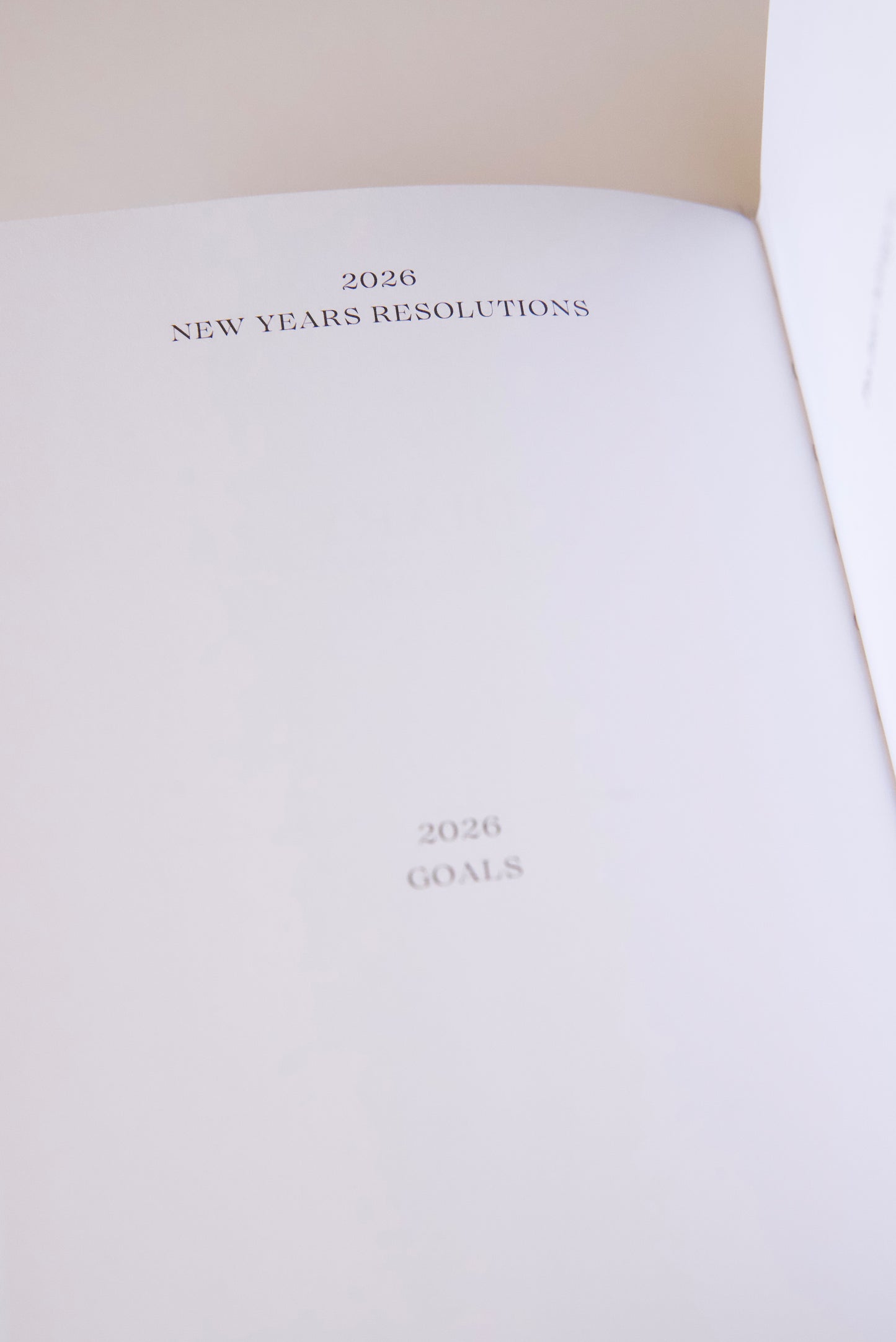 Dawn Minimal 2026 Weekly Diary