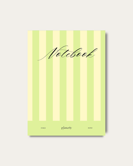 Lime Stripes Notebook