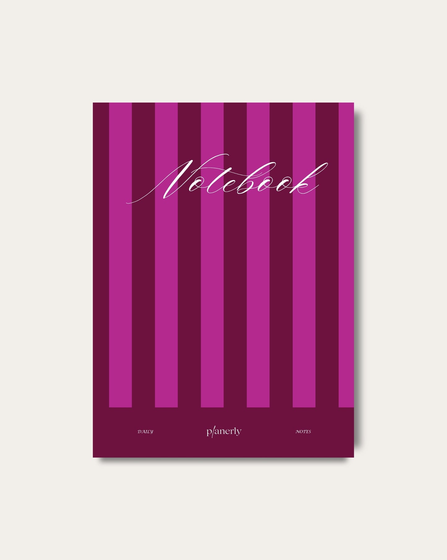 Plum Stripes Notebook
