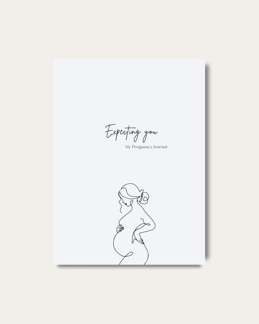 Expecting you | Hardcover Pregnancy Journal