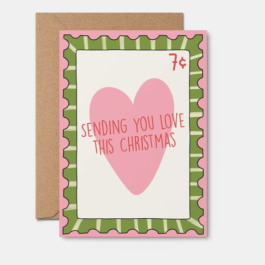 Sending Love - Christmas Card