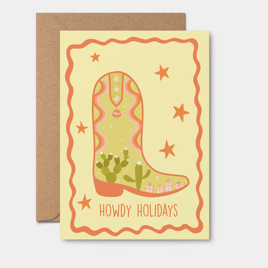 Howdy Holidays - Christmas Card